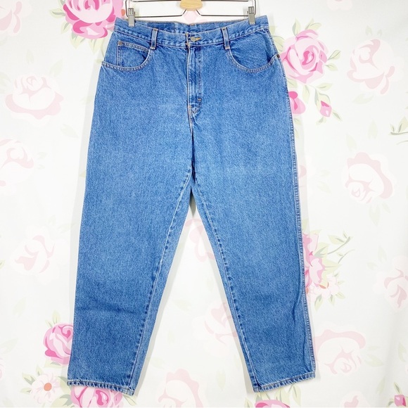 Vintage Denim - Vintage Gitano Medium Wash High Waist Mom Denim Jeans 16
